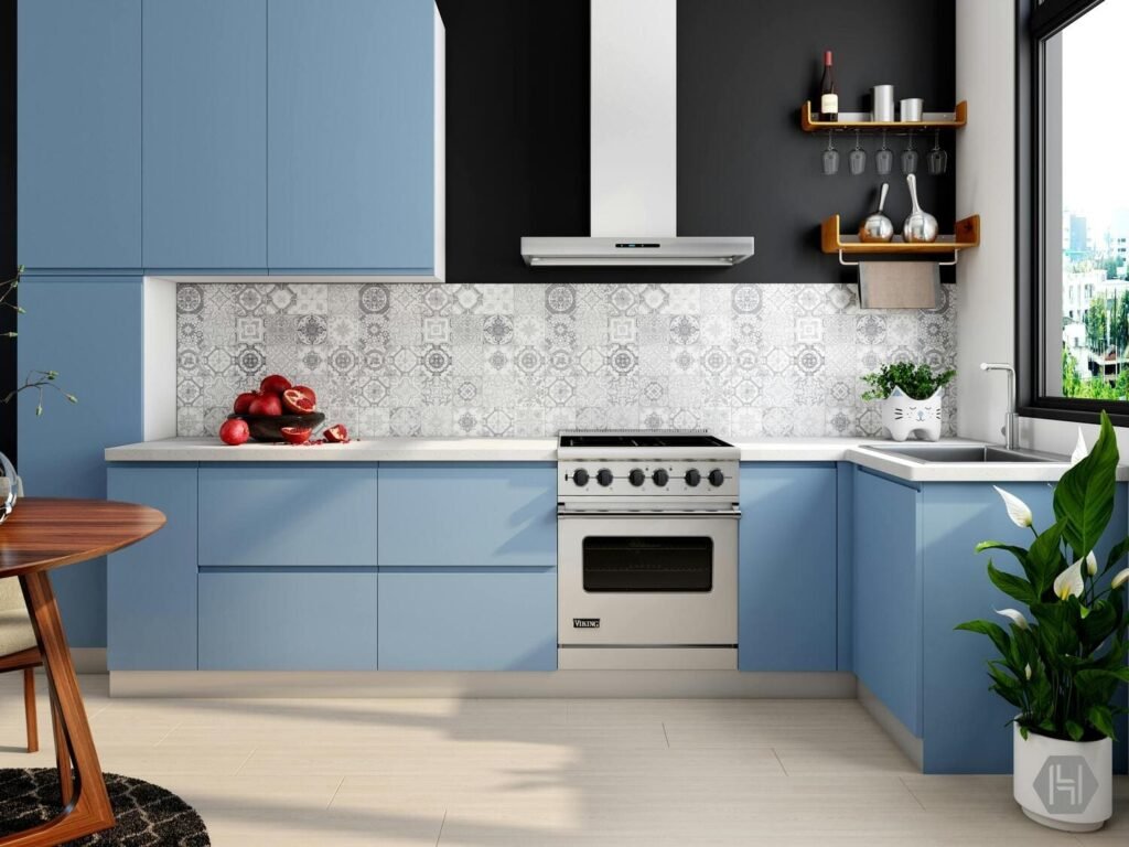 Cocina moderna con azulejos
